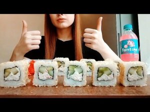 ASMR SUSHI PLATTER MUKBANG СУШИ РОЛЛЫ МУКБАНГ