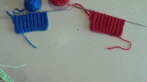 Английская резинка (2 способа вывязывания). Двойная петля и накиды. Вяжем с Оксаной Валерьевной.