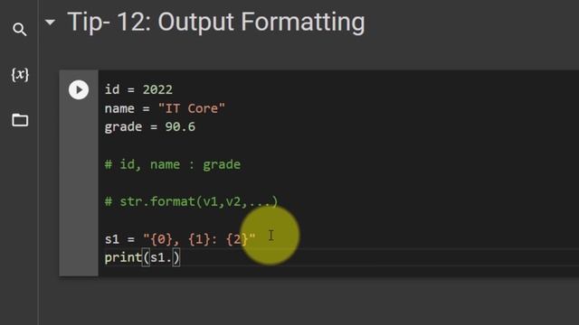 Python Tips for beginners: 12. Output formatting (fstring , format function)  #python #100PythonTip