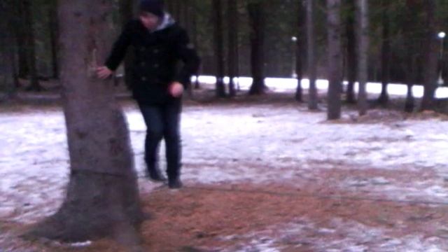 Пробуем ходить по канату. смотреть онлайн