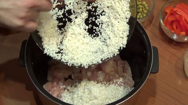 Рис с курицей в мультиварке смотреть онлайн