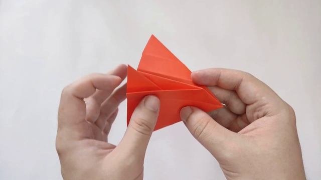 Paper RED FLOWER ( 5 petals ) | How to make a paper flowers
