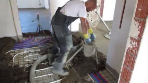 Механизированная стяжка пола в частном доме