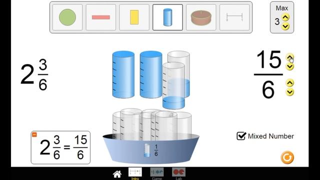 Дроби (обзор ресурса phet.colorado.edu) смотреть онлайн
