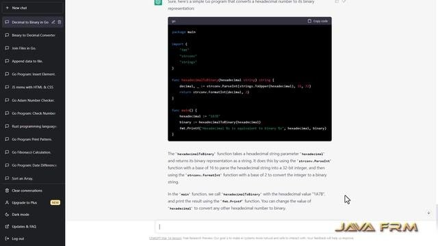 How To Convert Hexadecimal To Binary In Golang 1.20