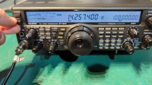 Yaesu FT-847 after having the band pass filter repaired.