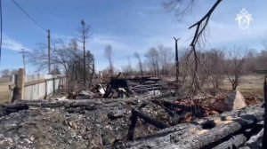 Пожар в поселке Магдагачи