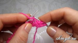 ▶️ Резинка спицами с ОБВИТЫМИ ПЕТЛЯМИ. Рельефный узор спицами №28. Вязание спицами с Larisa Chmyh