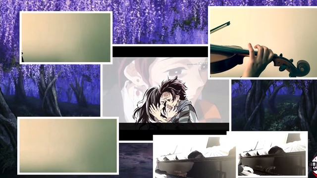 【鬼滅の刃/竈門炭治郎のうた】『Demon Slayer/Kamado Tanjiro no Uta  2Violin×Piano×Viola』2ヴァイオリン×ピアノ×ヴィオラ〈弾いてみた〉
