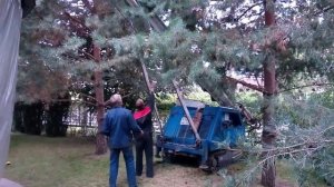 Монтаж малогабаритной буровой установки в стесненных условиях