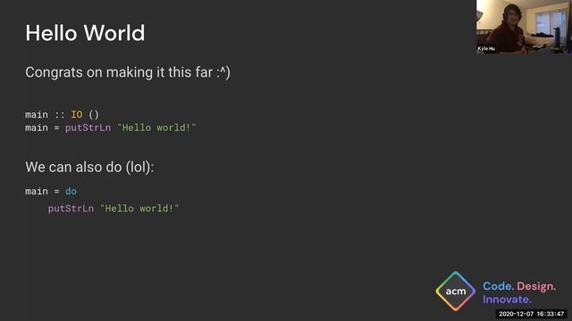 Intro to Haskell 3 | Fall 2020 – смотреть онлайн видео от Java Guru ...