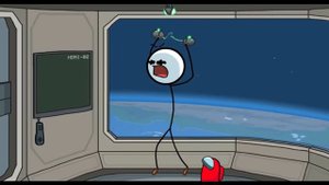 The Henry Stickman Gameplay - Among us Mini Red Steals the Diamond - Among us Animation