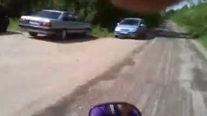 крутые пацаны гонят на скутере 50 км/ч