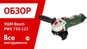 Обзор угловой шлифмашины Bosch PWS 750-125