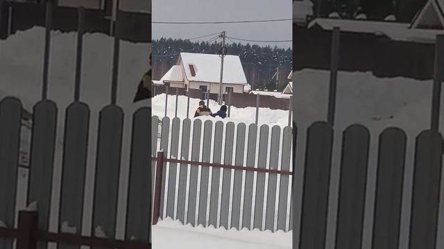Ярославль Строим дом ЧУДО лопата для уборки снега с крыши..