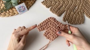 ВЯЖУ ИХ ВСЕГДА ? НЕРЕАЛЬНАЯ КРАСОТА просто ? ДЕКОР ЛИСТ МОНСТЕРА крючком!