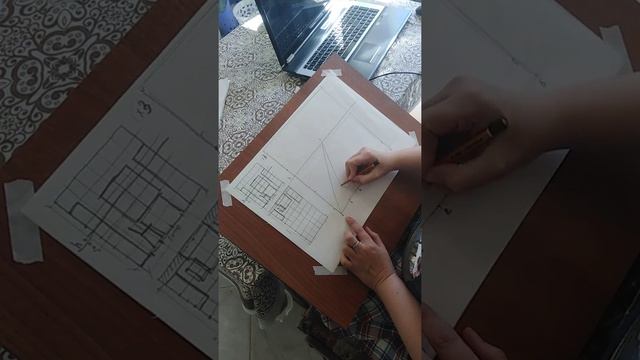 Фронтальный интерьер (перспектива)