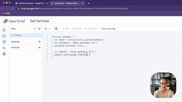 Set Formula with Google Apps Script