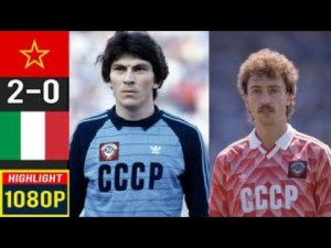CCCP - Италия Полуфинал Евро 1988 - Dasaev - Protasov - Aleinikov - Maldini - Vialli - Baresi