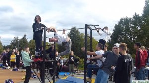 Команда воркаута «Р.У.С.Ъ» на Дне города - 2023 в Зеленограде