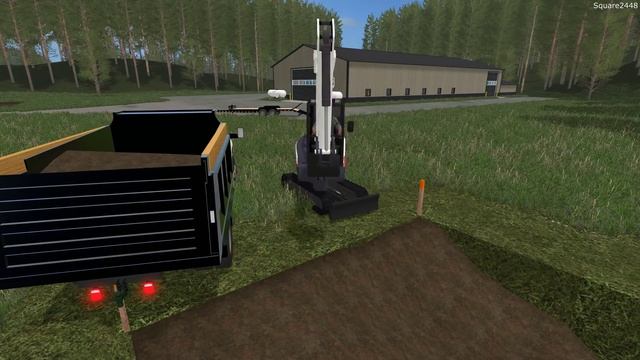 Farming Simulator 17 | New Bobcat Mini Excavator | Excavating | New Map | Landscaping | Dump Truck смотреть онлайн