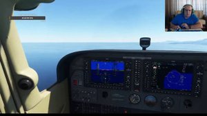 MSFS2020. Cessna 172 Garmin 1000. Полет и заход на посадку с помощью автопилота.