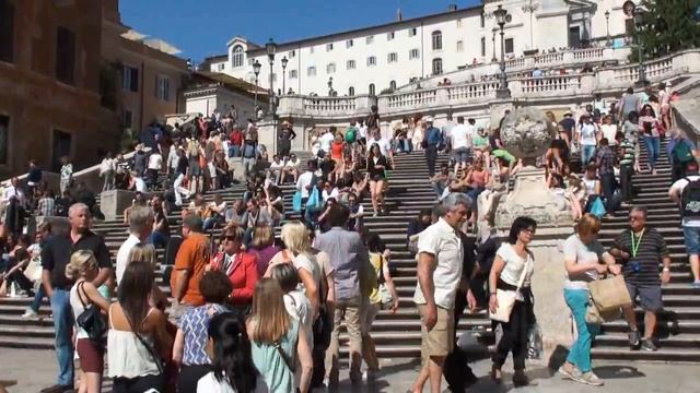 Scalinata di Trinita dei Monti - Roma, Italia смотреть онлайн
