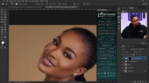 USE RETOUCHING ACADEMY PANEL TO EVEN SKIN COLOR