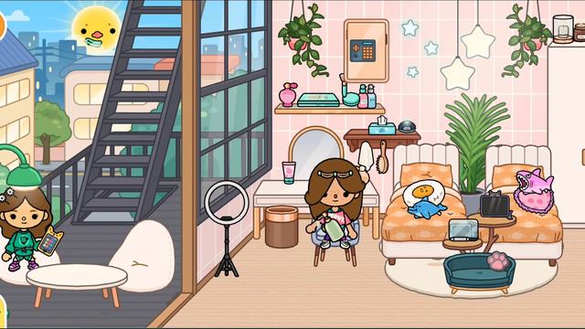 Наташа играет с подругой в Toca boku смотреть онлайн