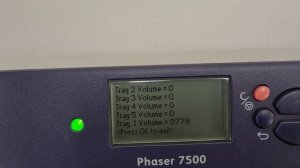 Fuser End of Life - Xerox Phaser 7500