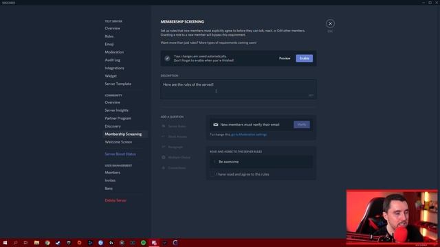 Discord Membership Screening and Welcome Message Tutorial смотреть онлайн