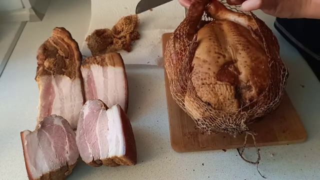 результаты копчения грудинки и курицы. смотреть онлайн