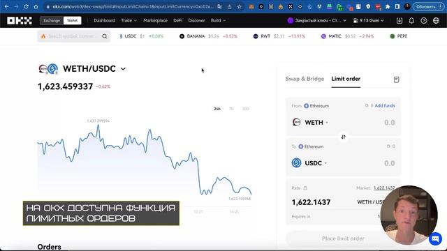 Инструкция по бирже OKX. Фишки DEX и CEX в одном месте
