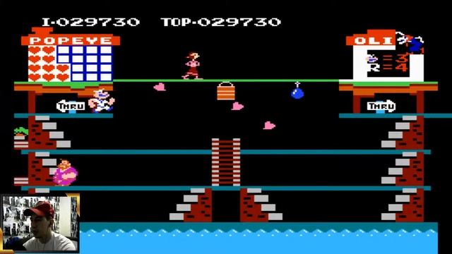 Popeye (Моряк Попай) прохождение. Игры на Денди Dendy