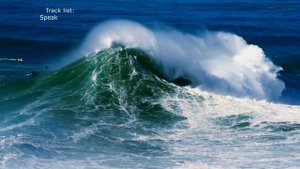 4K 🎼Portugal Nazare Surfing 🎼Slow motion of a big wave Surfer🎼Самые Большие Волны