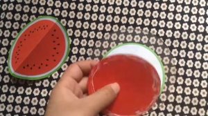 How to make PAPER 3D WATERMELON l DIY PAPER 3D WATERMELON EASY CRAFT FOR KIDS l CREATING CRAFTING