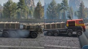 SnowRunner ZiKZ 605R против Azov 64131