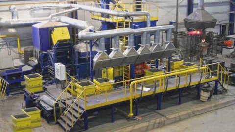 Формовочная линия для крупногабаритного литья