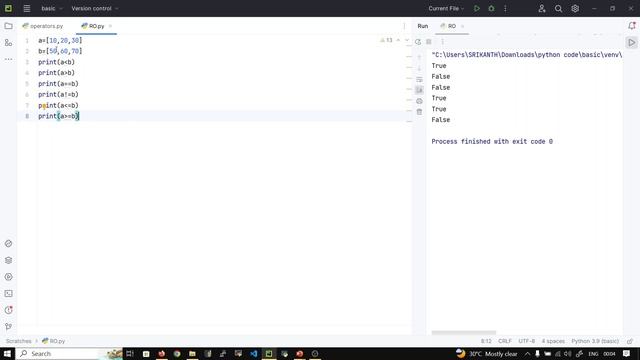 Python_20 | Python Operators | Relational & Assignment Operators in python |python from scratch 202