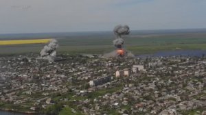 ??⚡Удар ВКС авиабомбами ФАБ-500-М62 с УМПК по складам ВСУ в городе Берислав Херсонской области.⚡