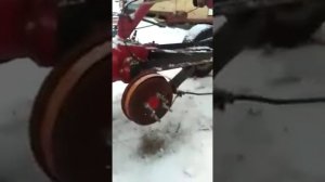 Промежуточный вариант. Снегоход из мотоблока беларус.