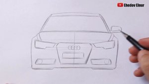 Как нарисовать машину Audi