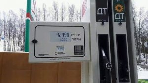 АЗС ТАТНЕФТЬ: проверка на недолив (дизельное топливо)