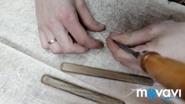 Очень простой эскиз для резьбы по дереву! смотреть онлайн