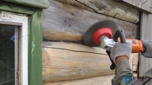 Шлифовка сруба - Зачистка бани
