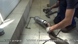 Сажевый фильтр на авто Mercedes Benz Sprinter. Сажевый фильтр и катализатор в СПБ.