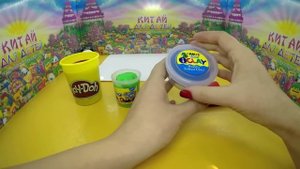 Обзор китайского пластилина для лепки - набор 24 цвета. Сравнение с PlayDoh, Amos iDough и iClay.