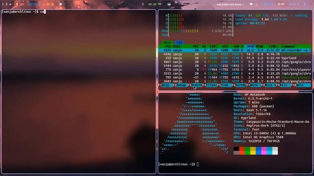 Arch Linux Hyprland Setup On My 5 Year Old Laptop | Hyprland-Rice ...