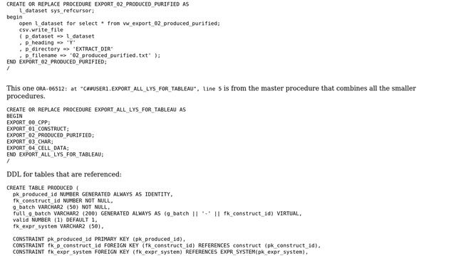 Databases: ORA-06502: 'character string buffer too small' when writing to a csv смотреть онлайн
