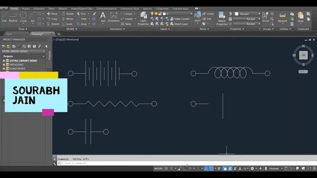 How to design Electrical & Electronics symbols in AutoCAD Electrical 2024